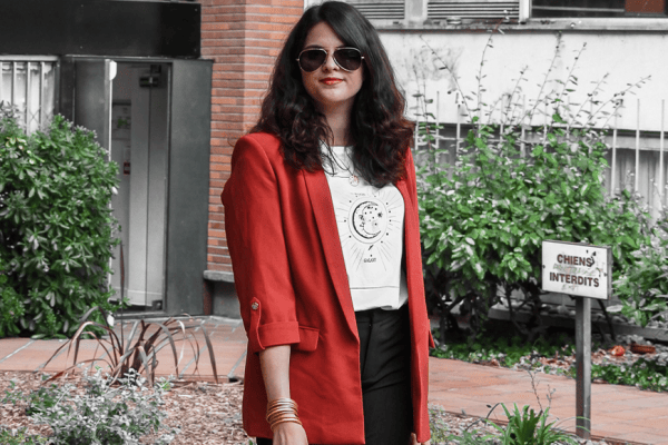 Look blazer roug